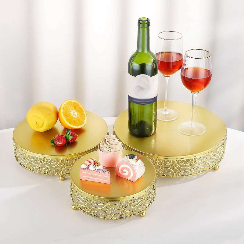 12inch Cake Stand Cupcake Holder Cheese Pastry Display Plate Gold