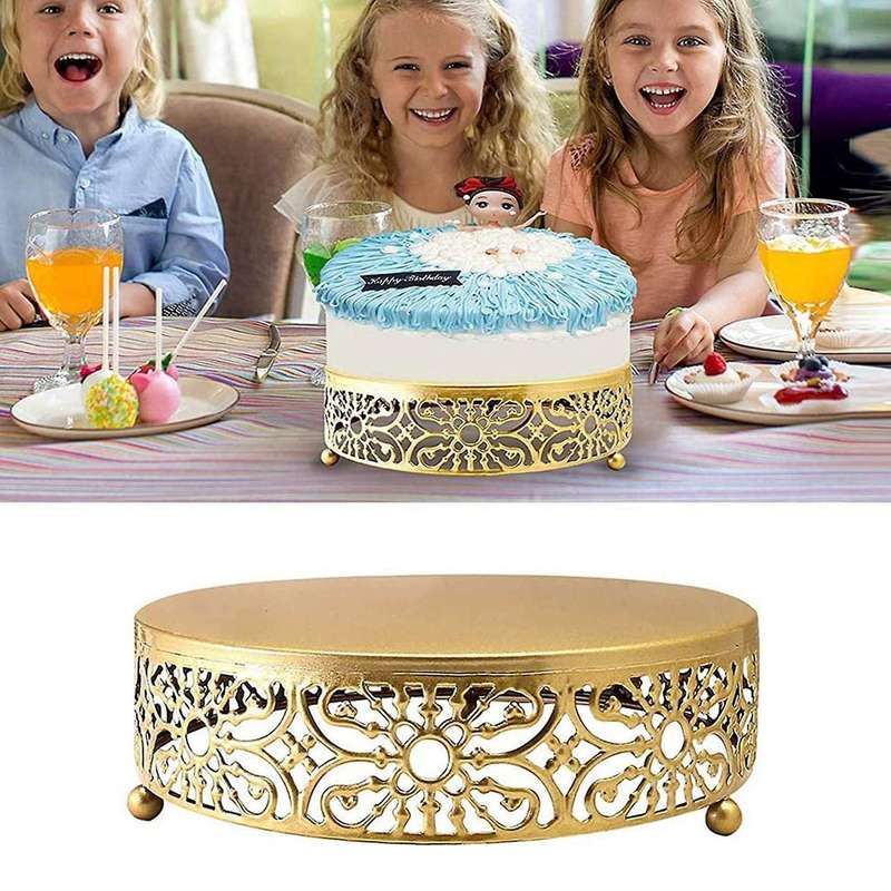 12inch Cake Stand Cupcake Holder Cheese Pastry Display Plate Gold