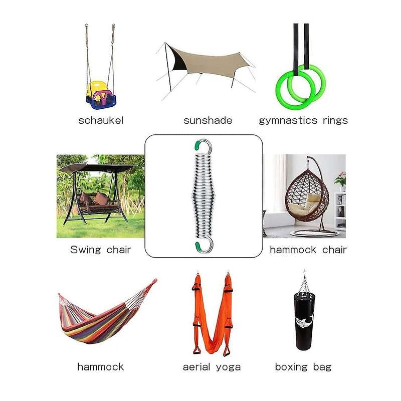 Porch Swing Hammock Chair Hanging Springs Kit for Yoga Punching Bag