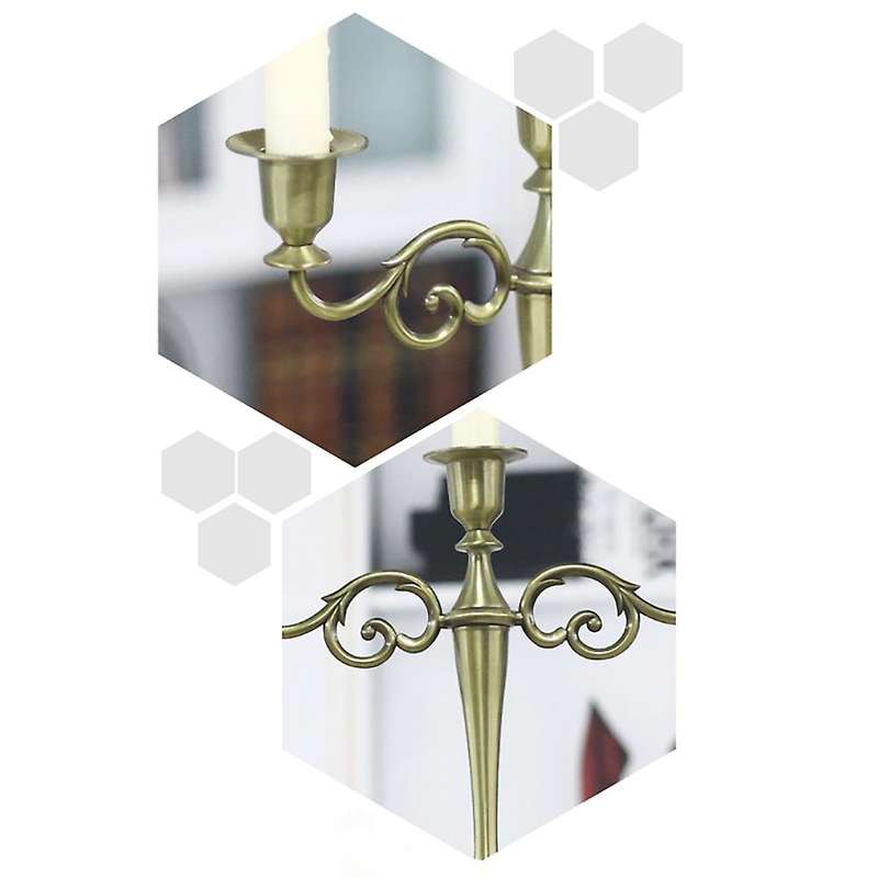 European Decor Candle Holders 3 Arms Candle Holder Rack Metal A