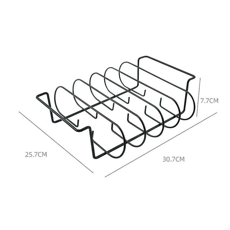 2 Pcs Rib Rack Charcoal Grill,for Grilling,with Grill Brush