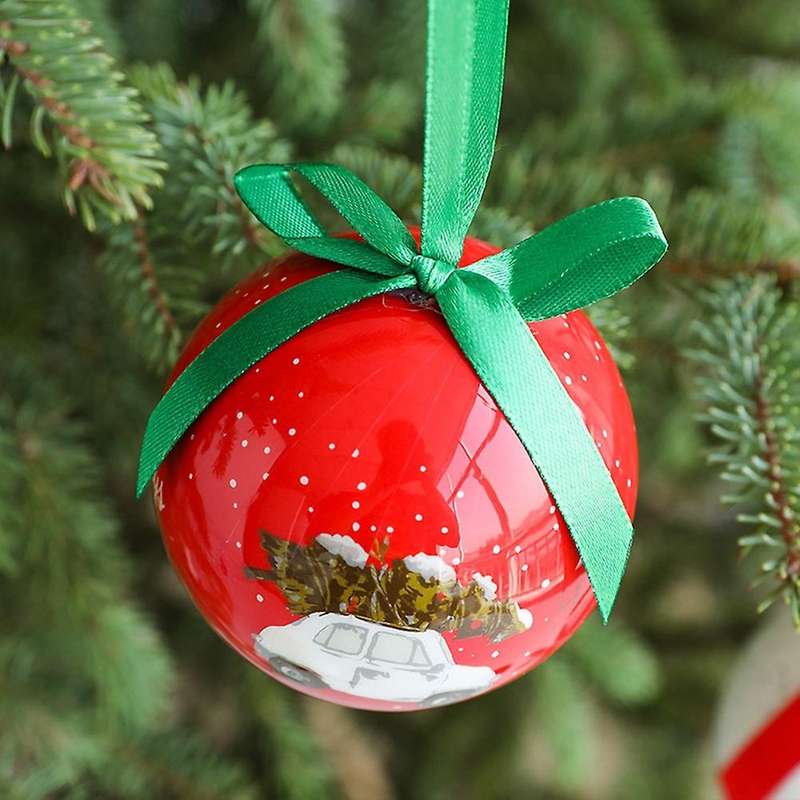 14pcs Xmas Tree Hanging Ball Ornament Gift Hang Ball Diy Xmas Party-a