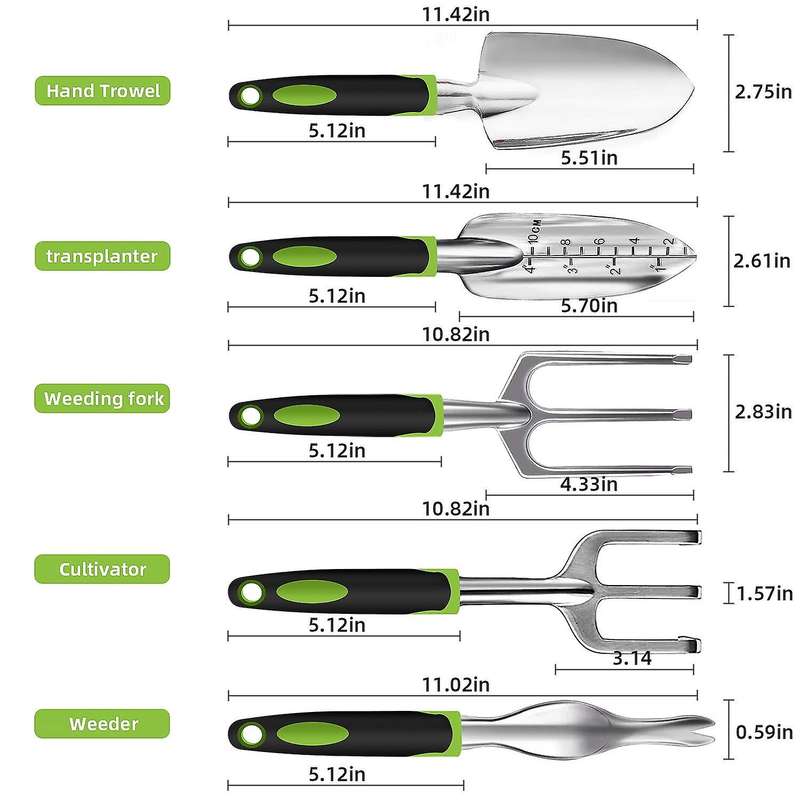 Garden Tools Set, Outdoor Gardening Hand Tool, 5 Pcs Gardening Craft
