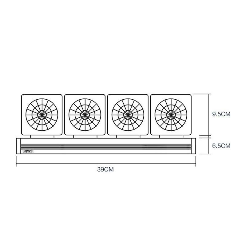 Aquarium Cooler Fish Tank Fan Cooling Silent Fan Fish Tank (eu Plug)