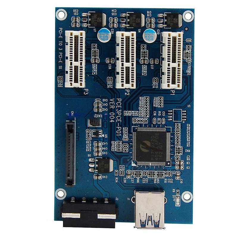Pci-e to Pci-e Riser Card 36p 1x Interface Expansion Card 1 to 3