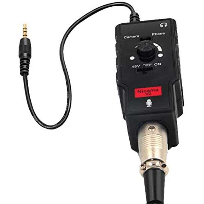 Nicama V2 Xlr Microphone/guitar Adapter with Phantom Accessories