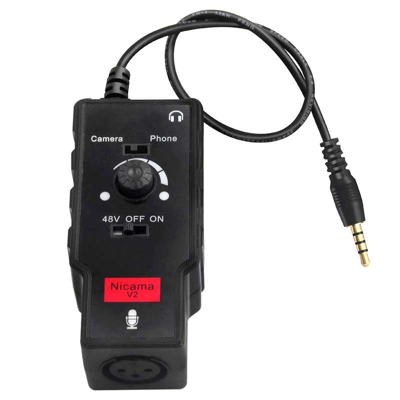 Nicama V2 Xlr Microphone/guitar Adapter with Phantom Accessories
