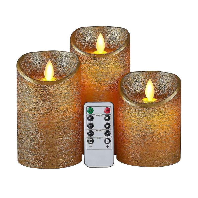 Led Flameless Candle Lights Remote Flickering Candles Battery Powered