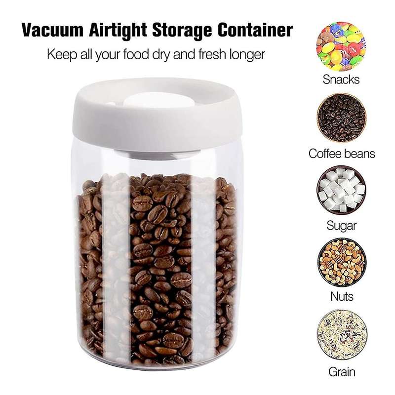 3pcs Coffee Container,air Tight Sealable Containers for Grain Nut