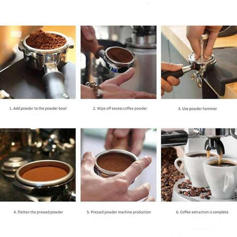 Coffee Tamper Set, 51mm Coffee Tamper Mat Coffee Maker Accessories