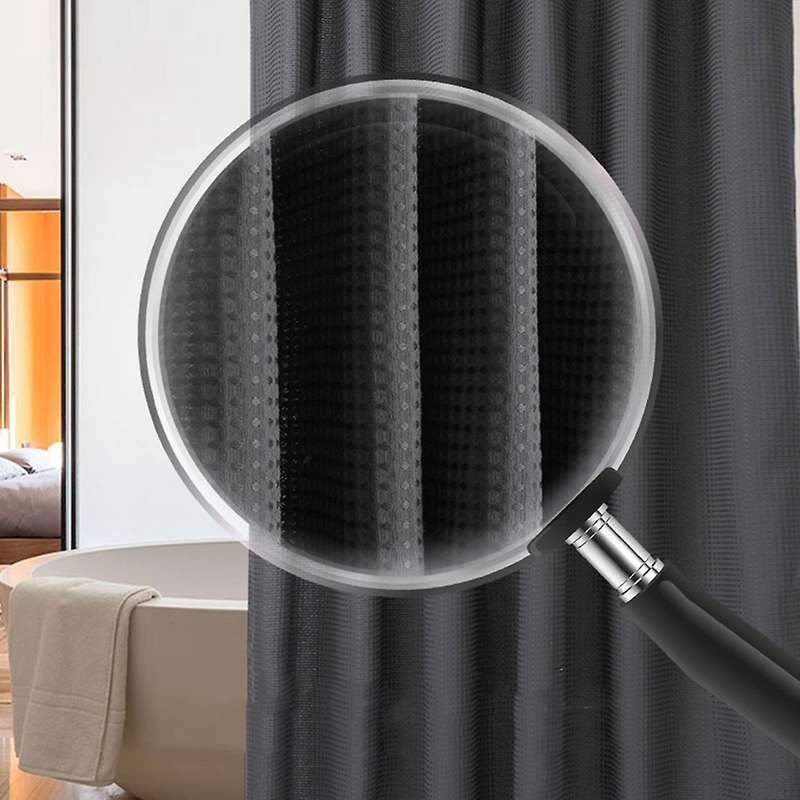 Thick Weave Fabric Shower Curtain 180 X 180cm B