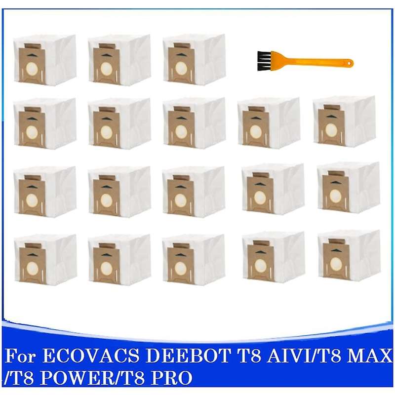 19pcs for Ecovacs Deebot T8 Aivi/t8 Max /t8 Power/t8 Pro Dust Bag