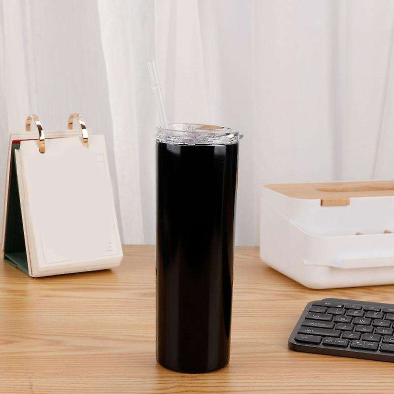 Straw Thermos Cup Car Water Cup 20oz Straight Straw Water Cup 2pack