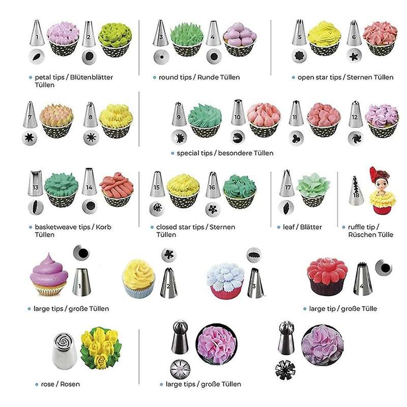 51-in-1 Cake Decorating Supplies Revolving Cake Turntable Diy Set