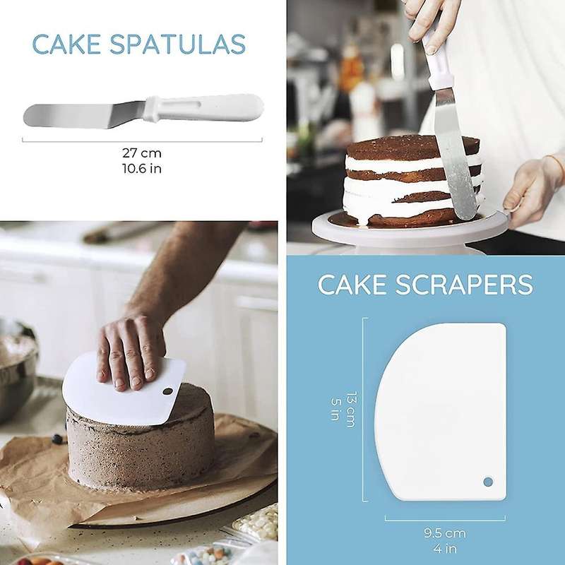 51-in-1 Cake Decorating Supplies Revolving Cake Turntable Diy Set