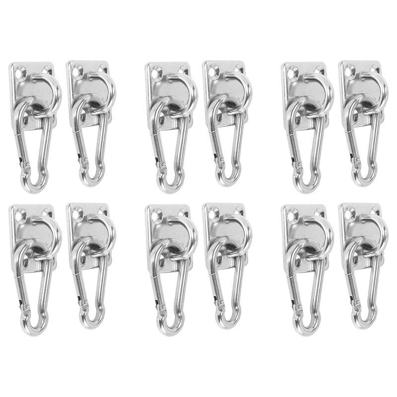 12 Sets Of Suspended Ceiling U-shaped Hooks Stainless Steel