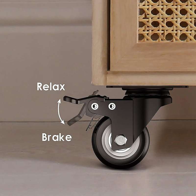 2 Inch Swivel Caster Wheels,heavy Duty Plate Casters (pack Of 4)
