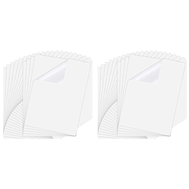 50 Sheets 8.3x11.6 Inch Inkjet Sticker Paper, for Inkjet Printers