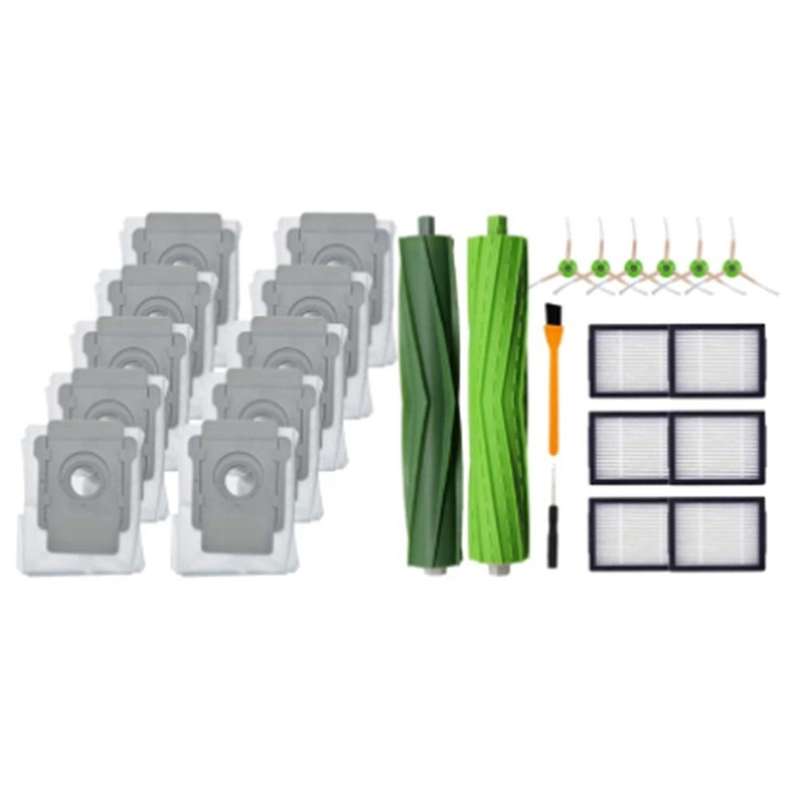26pcs Vacuum Bags for Irobot Roomba I7 E5 E6 Roll Side Brush Filter