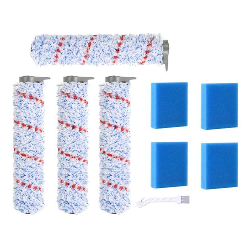For Tineco Ifloor 4 Pack Roller Brush, 4 Pre-filter Foam
