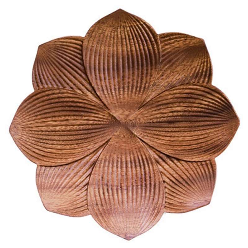 Wooden Tea Tray Creative Lotus-shaped Nut Candy Walnut Wooden Bowls