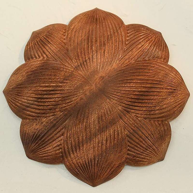 Wooden Tea Tray Creative Lotus-shaped Nut Candy Walnut Wooden Bowls