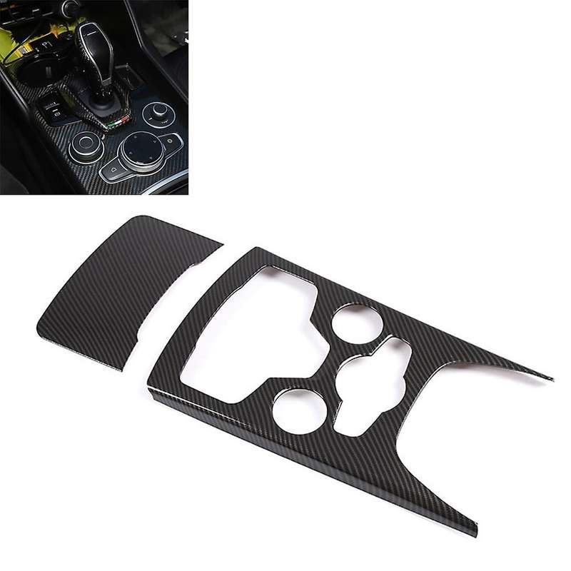 2pcs Car Central Gear Panel Control Panel Decal Interior Modification