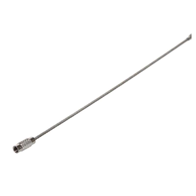 100pcs Stainless Steel Screw Locking Wire Keychain Cable Key Rings