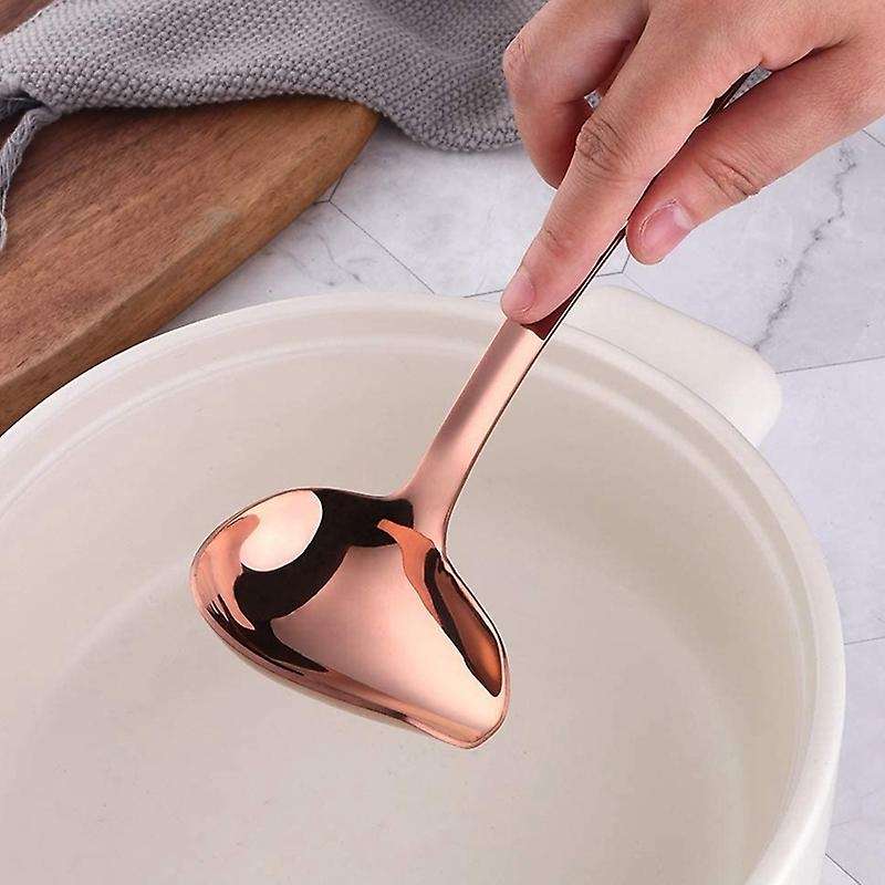 Stainless Steel Sauce Spoon, Metal Soup Spoon with Nozzle,5 Pieces