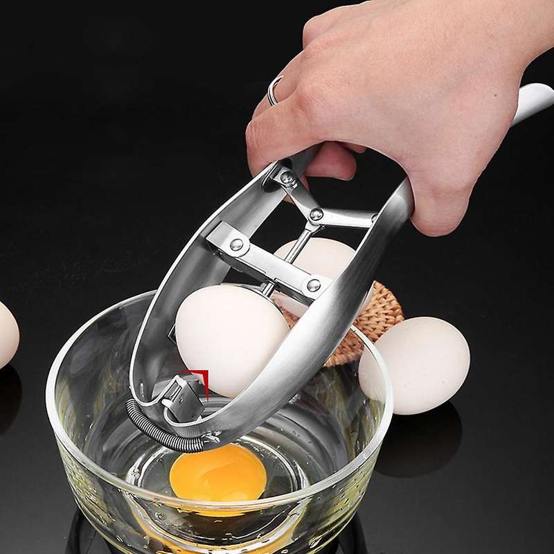 Quick Egg Opener Egg Yolk and Egg White Separator Manual Whisk Set