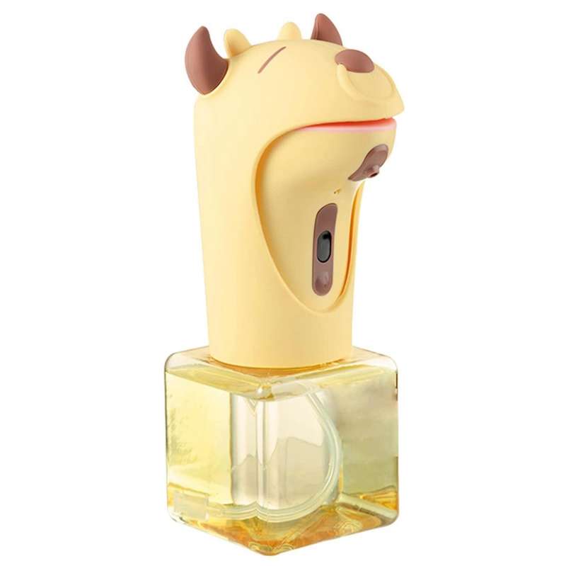 Auto Press Less Hand Soap Dispenser for Kids,ipx6 8.7oz (yellow)
