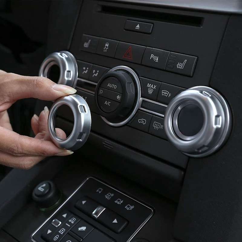 Car Volume and Air Knobs Trim Stickers for Land Rover Discovery 4