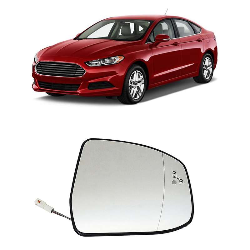 Right Door Wing Side Mirror Glass Heated Blind Spot Warning