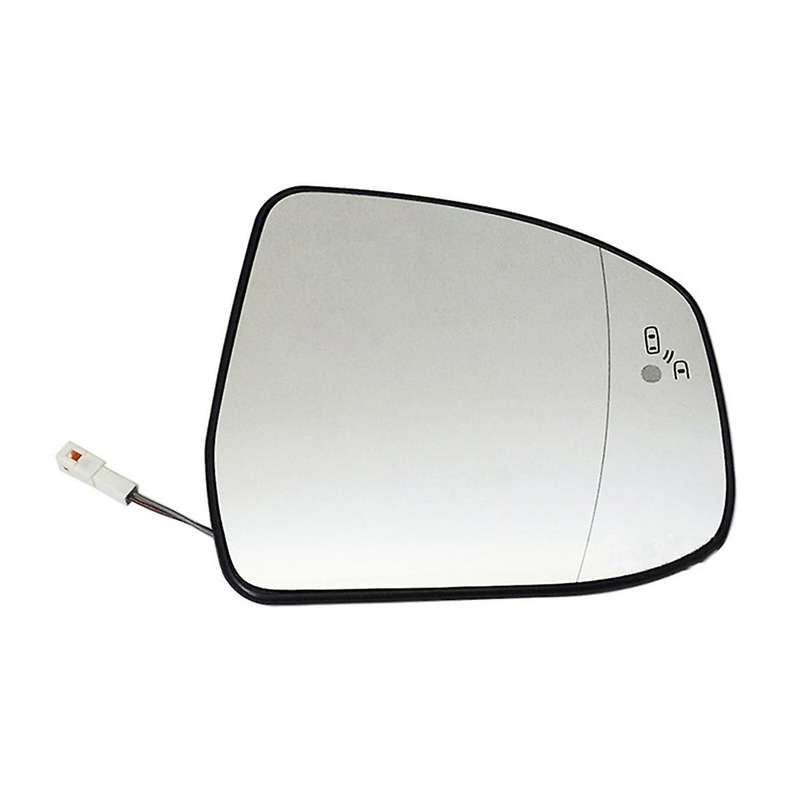 Right Door Wing Side Mirror Glass Heated Blind Spot Warning