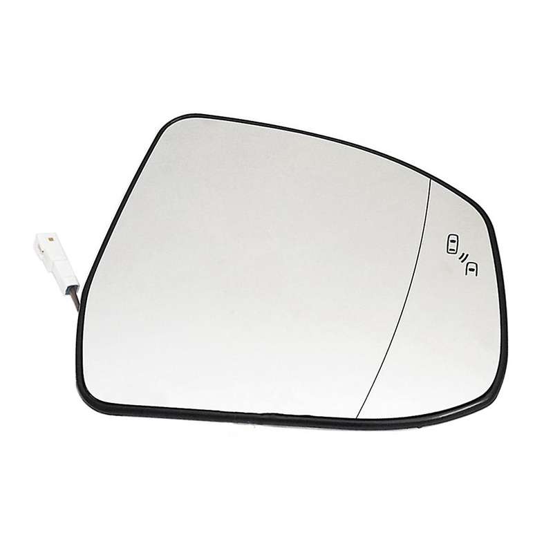Right Door Wing Side Mirror Glass Heated Blind Spot Warning