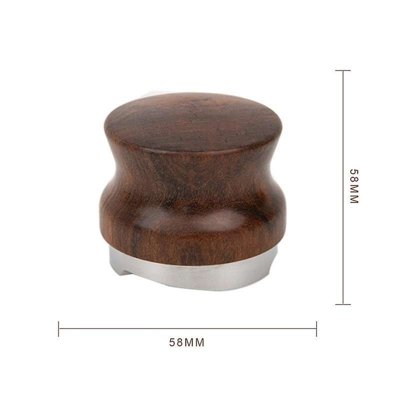 Coffee Tamper 3 Angled Slopes Wood Coffee Powder Hammer Tools,49mm