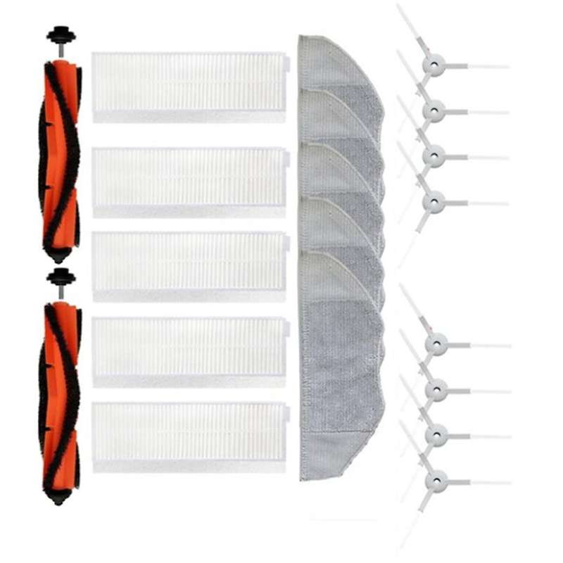 1set Main Rolling Brush Side Brush Filter Mop Cloth for Xiaomi Mi
