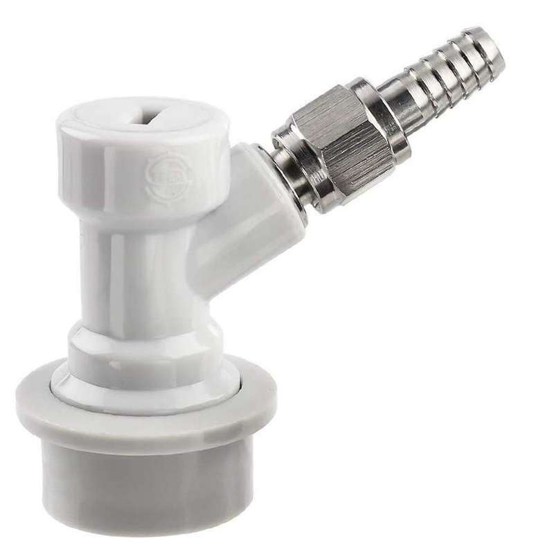 4pcs Threaded Ball Lock Barrel Fittings with Hose Clamps, Connectors