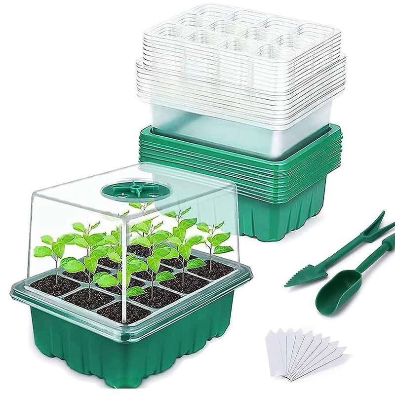10 Pack Propagator Growing Thicken Seedling Starter Growing Trays