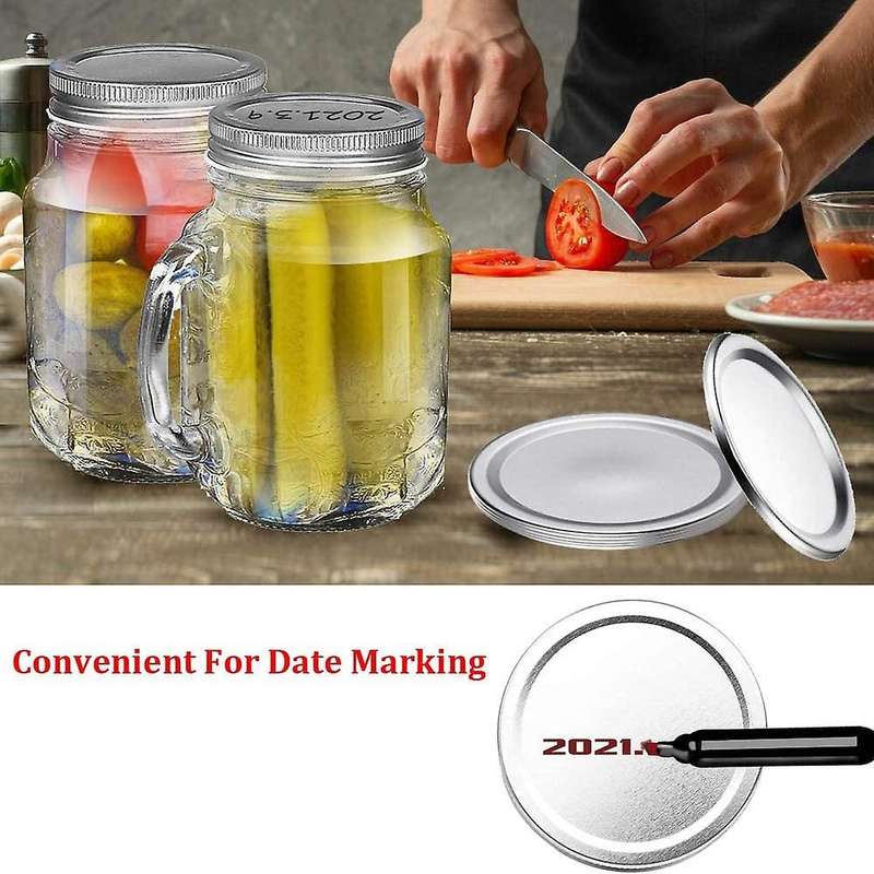 Canning Lids,120 Pcs Mason Jar Lids,regular Mouth Canning Lids