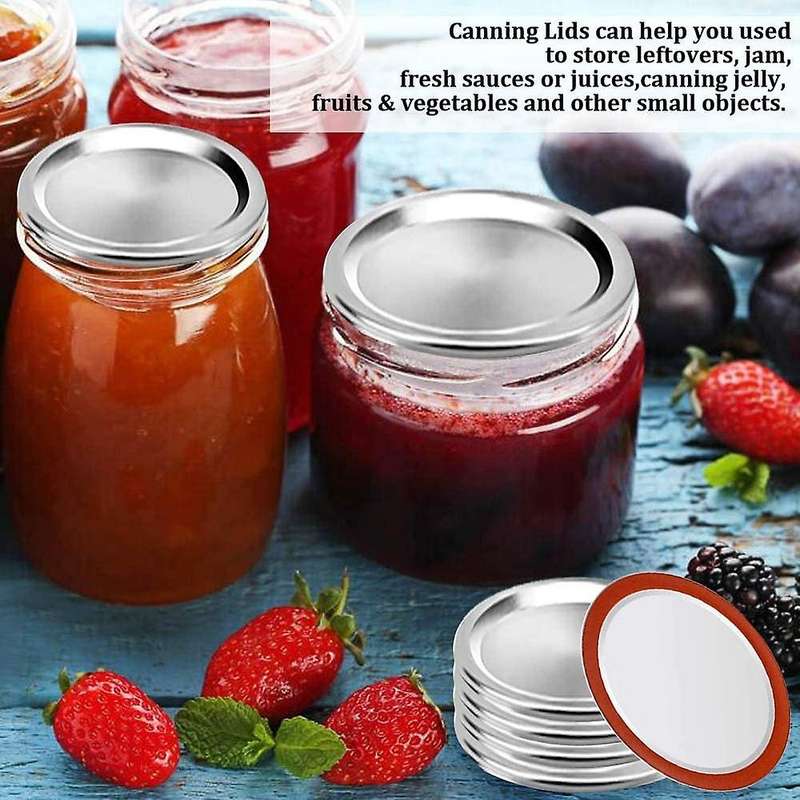 Canning Lids,120 Pcs Mason Jar Lids,regular Mouth Canning Lids