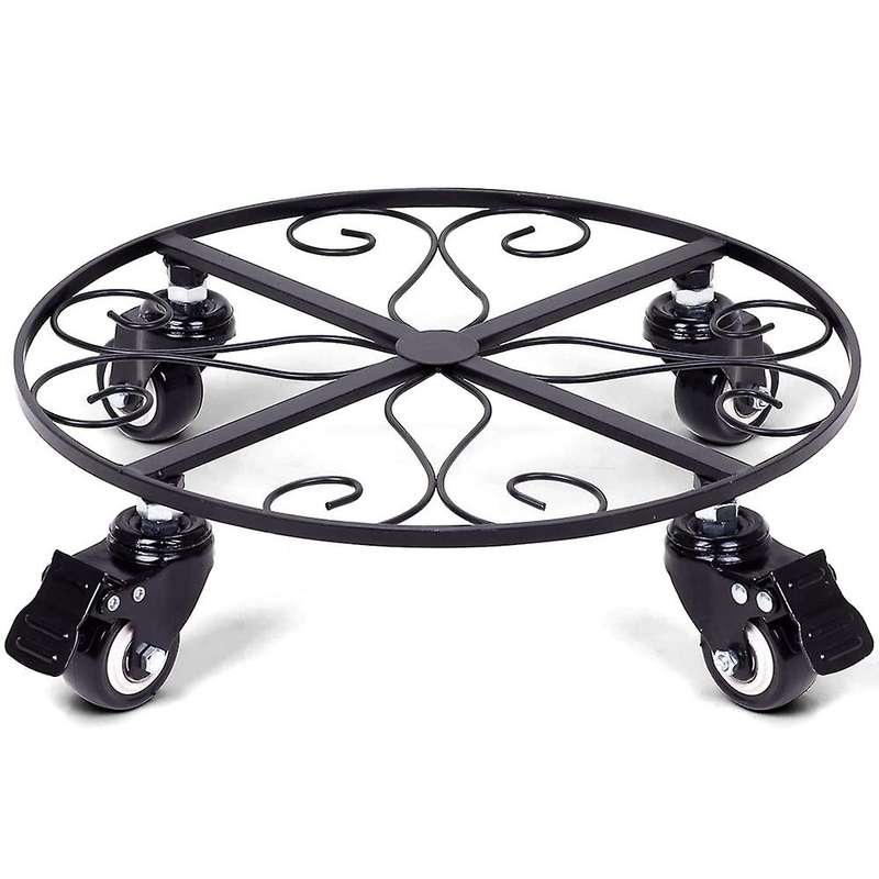12inch Plant Stand with Wheels for Large Pots Flower Pot, Pack Of 1