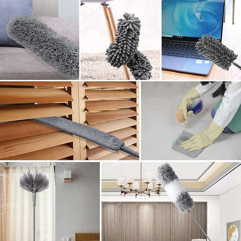 Feather Duster,microfiber Duster Kit with Extension Pole,for Cleaning