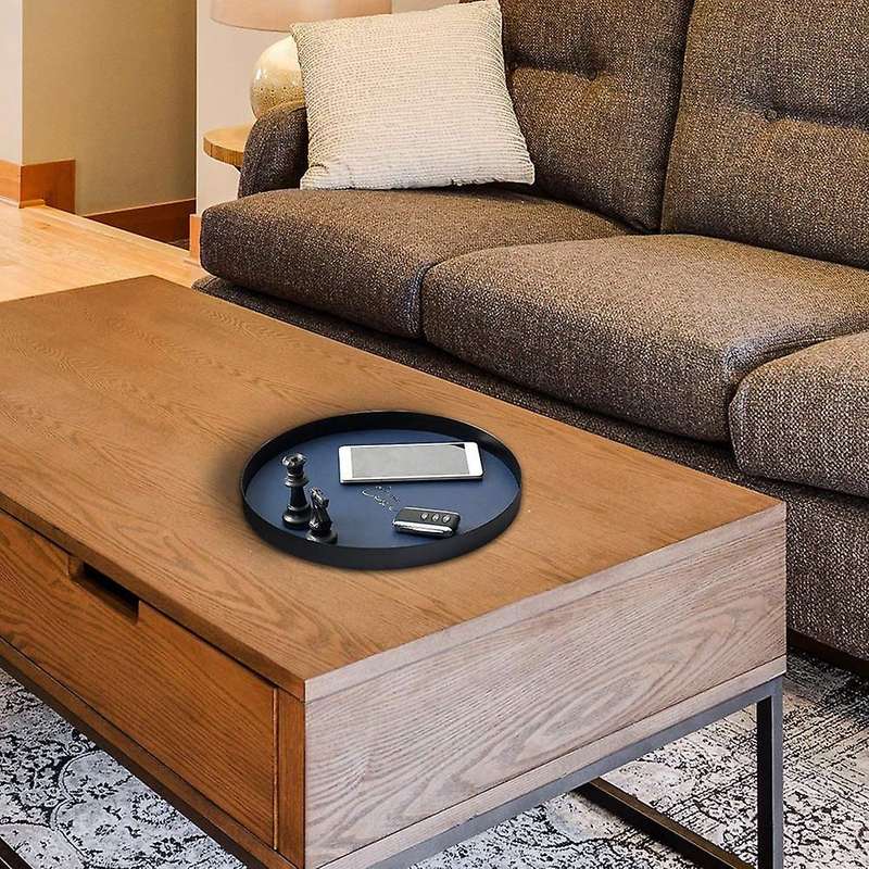 Metal Decorative Round Tray,perfume Holder Cosmetics Jewelry Dish