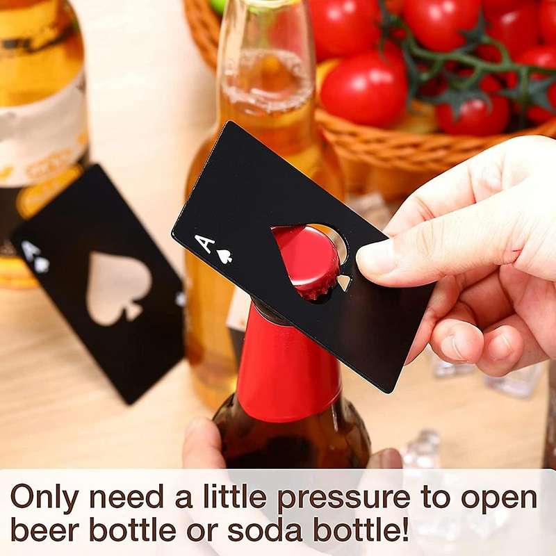 24 Pieces Poker Card Bottle Openers Beer Opener for Birthday Party