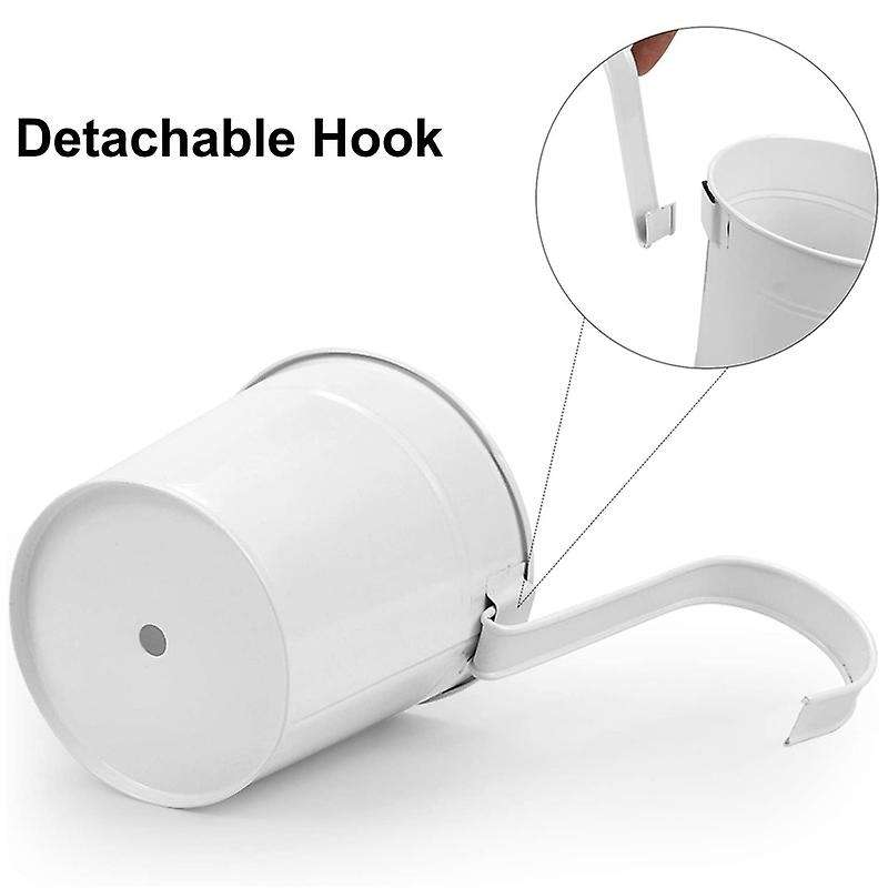10pcs Hanging Flower Pots, for Railing Home Decor with Detachable