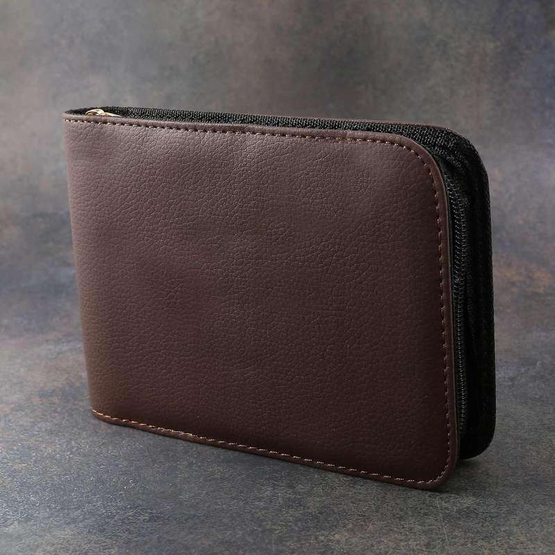 Black A4 Executive Folder Portfolio Pu Leather Document Organiser