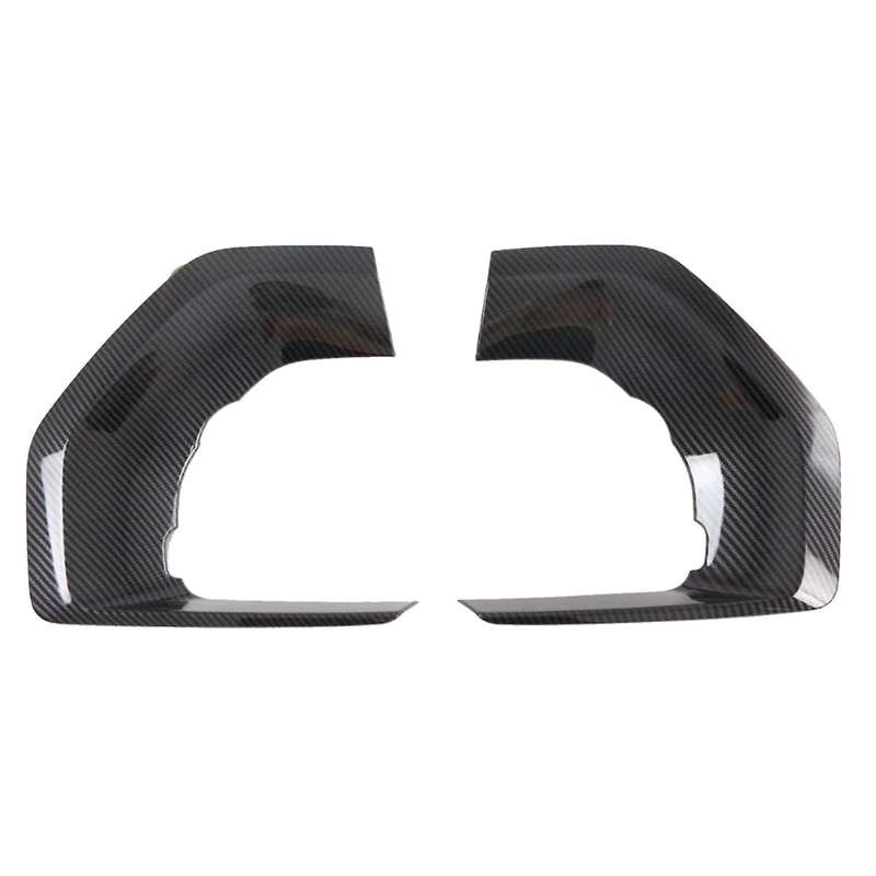 For Kia Mohave 2020 2021 2022 Front Fog Light Lamp Cover Carbon Fiber