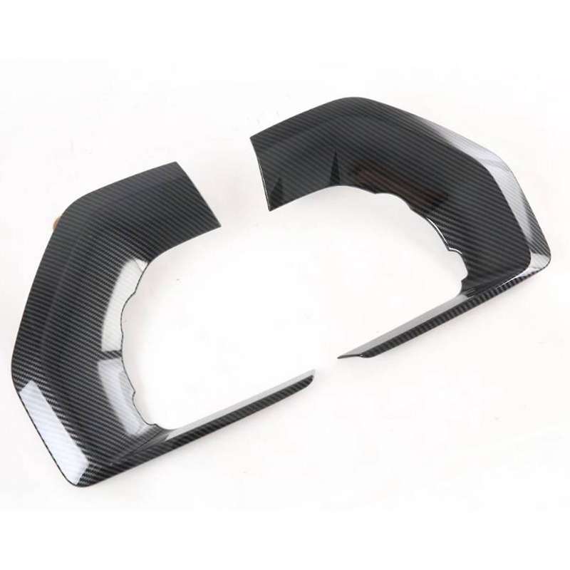 For Kia Mohave 2020 2021 2022 Front Fog Light Lamp Cover Carbon Fiber