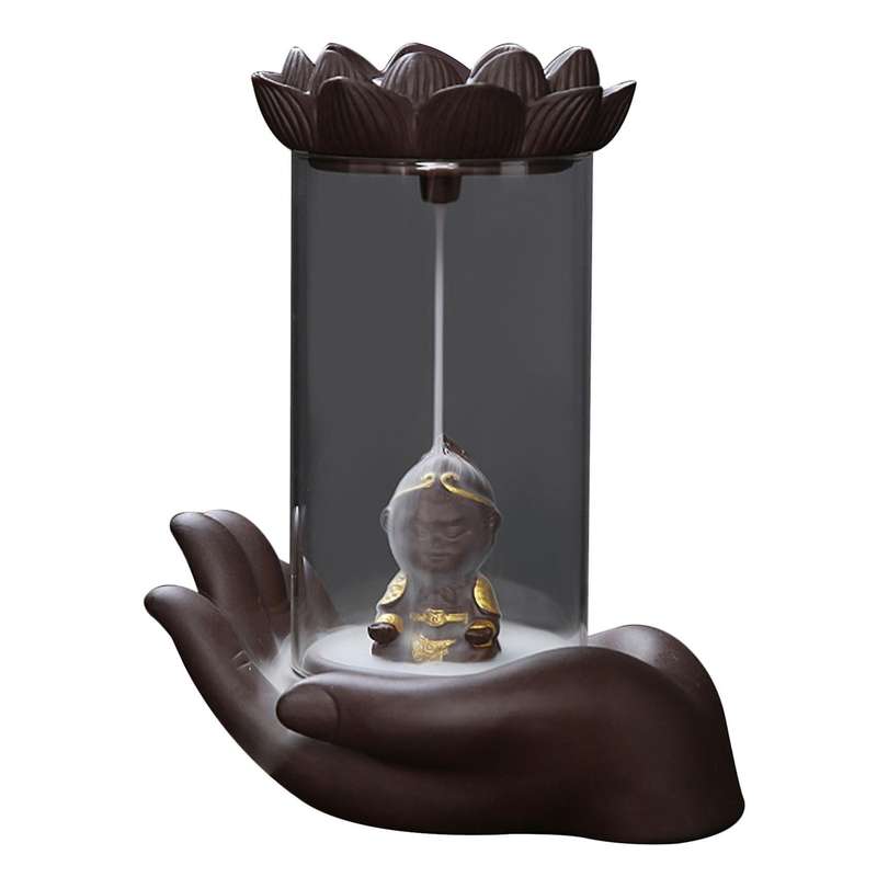 Backflow Incense Burner Monkey King Snake Creative Decoration B